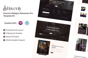 Havenly - Church & Religion Elementor Pro Template Kit