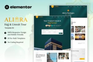 Alivra - Hajj & Umrah Tour Elementor Template Kit