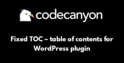 Fixed TOC – table of contents for WordPress plugin