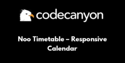 Noo Timetable – Responsive Calendar