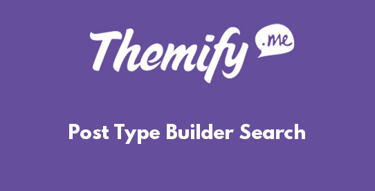 Post Type Builder Search