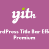 WordPress Title Bar Effects Premium