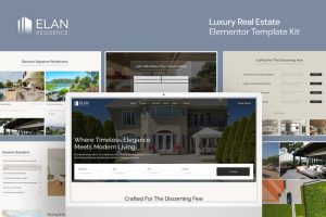 Élan - Luxury Real Estate Elementor Template Kit